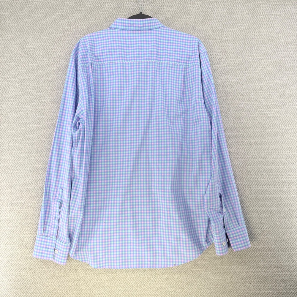 Tommy Bahama IslandZone Men's Large Multicolor Pima Cotton Gingham Shirt - Picture 9 of 12